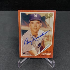 Bobby Richardson Sig Baseball Card