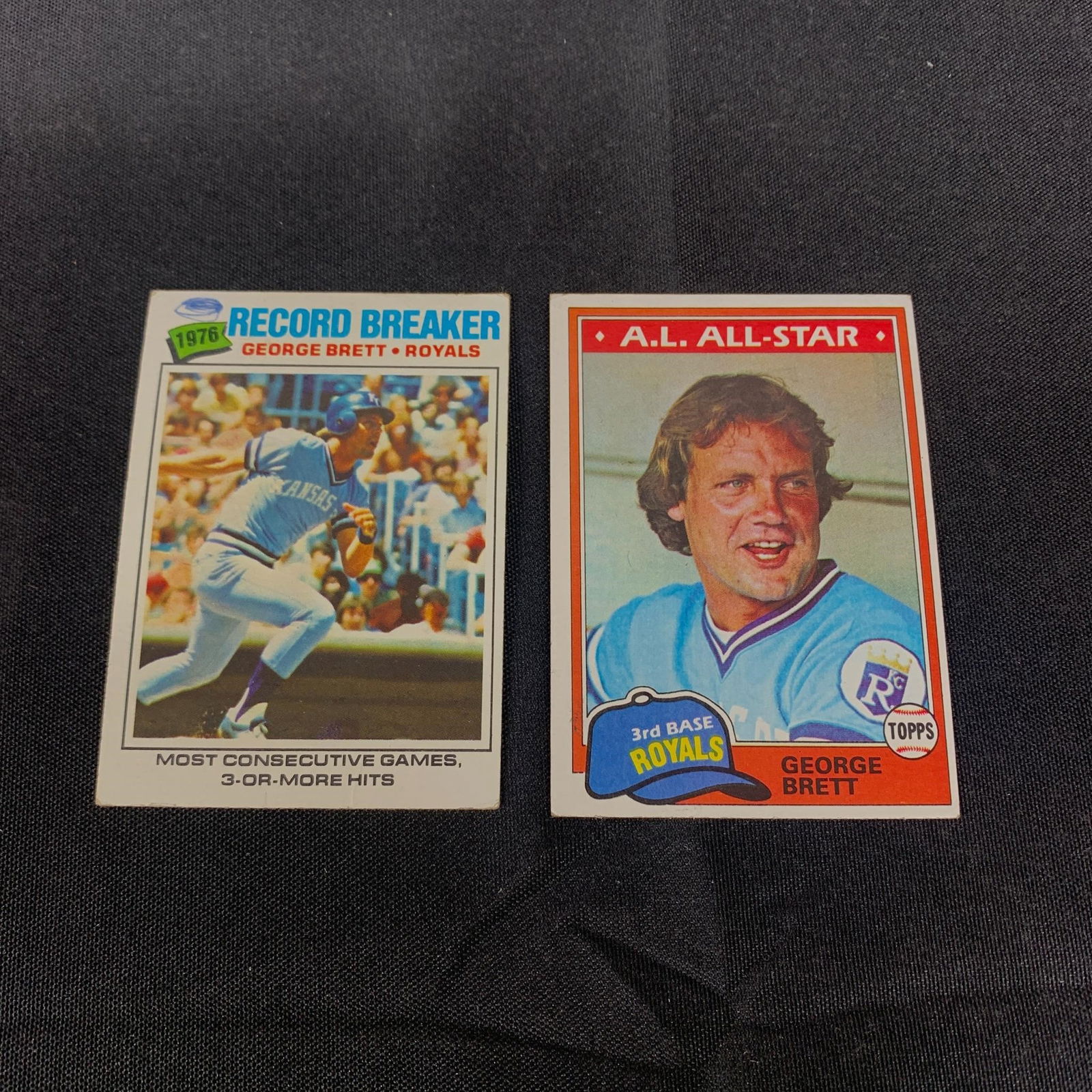 George Brett Baseball Cards (1 of 2)