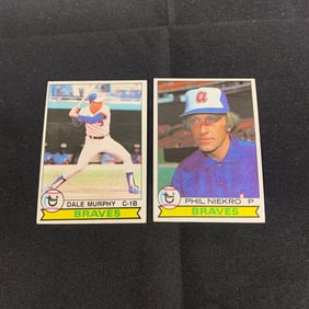Dale Murphy, Phil Niekro Baseball Cards