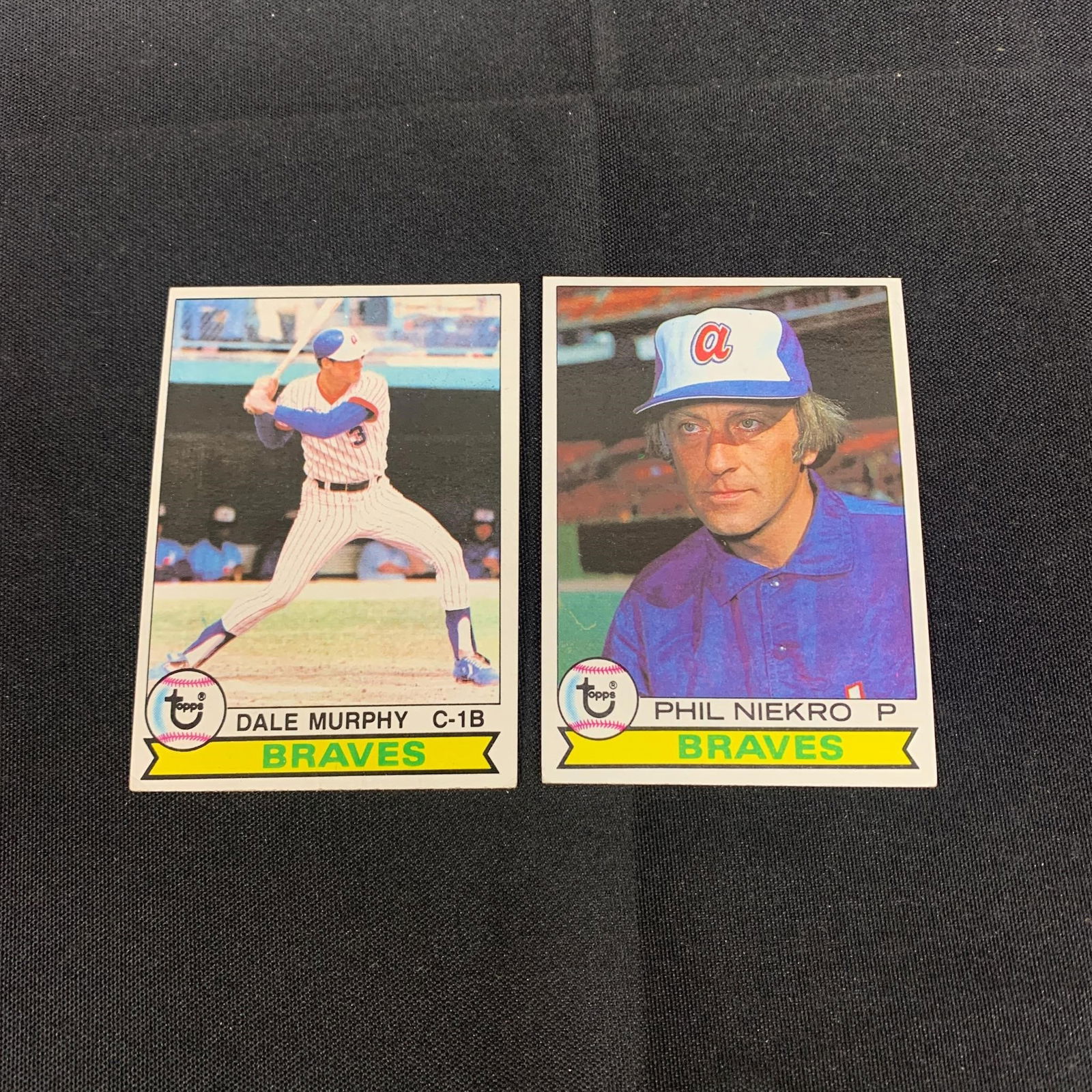Dale Murphy, Phil Niekro Baseball Cards (1 of 2)