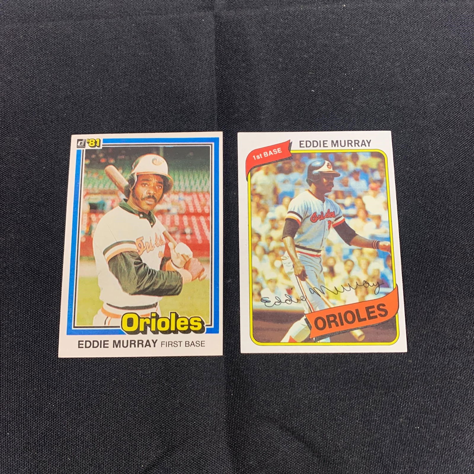 Eddie Murray 1980, 81 Topps (1 of 2)