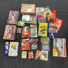 Large NASCAR Lot, Stock Cars, Cards, +