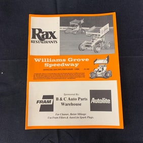 1984 Williams Grove Racing Program