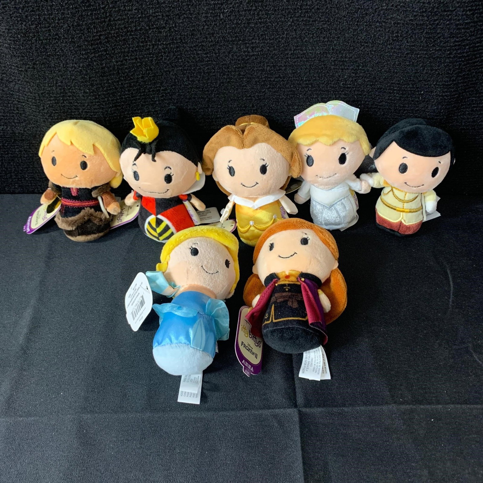 Disney Princess Ittybitty Plush toys: We are a veteran owned company. Please look at the pictures carefully to determine what you believe the condition of collectible is. We are currently accepting consignments. Email us a aeronhouse1994@