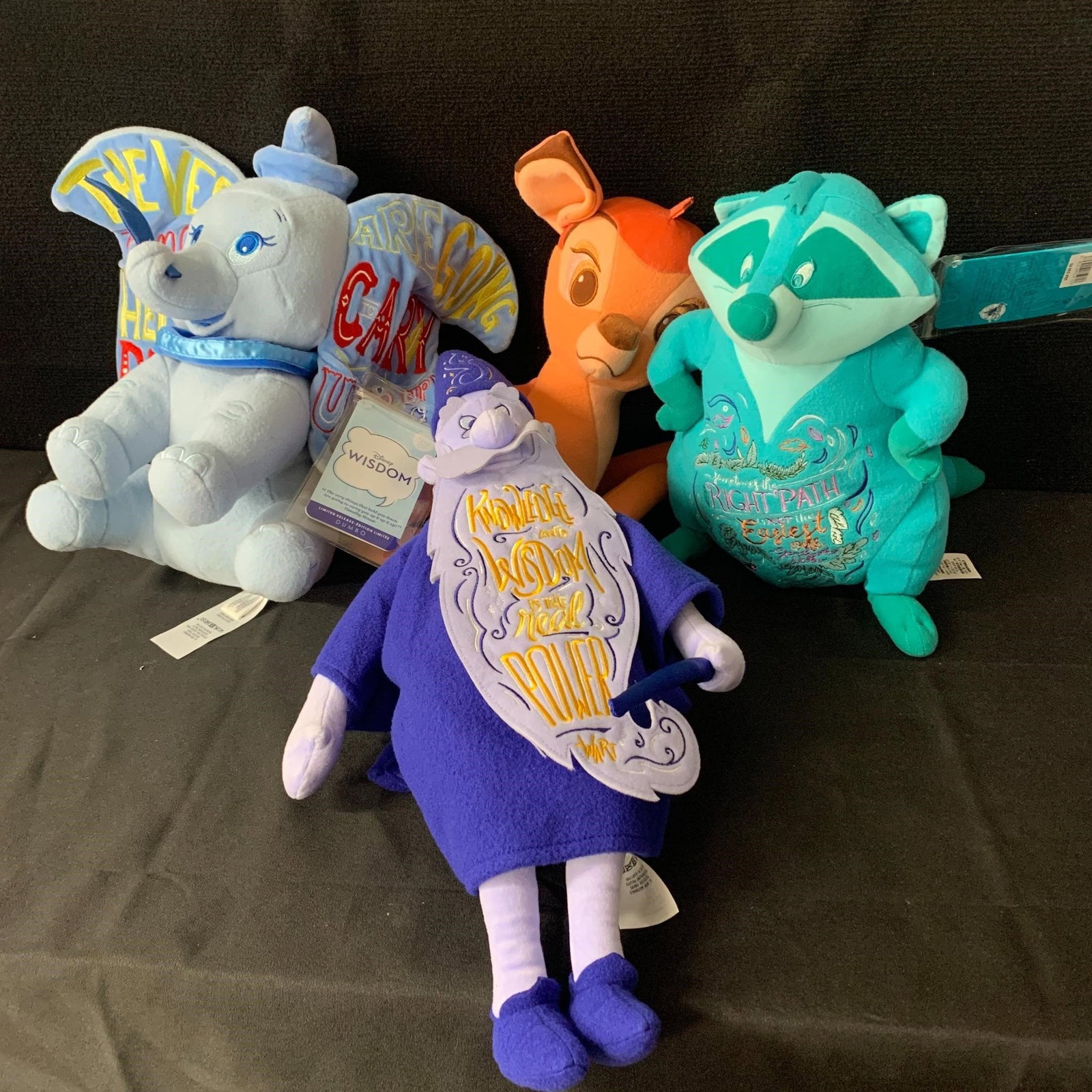 Disney Wisdom Plush toys, Dumbo: We are a veteran owned company. Please look at the pictures carefully to determine what you believe the condition of collectible is. We are currently accepting consignments. Email us a aeronhouse1994@