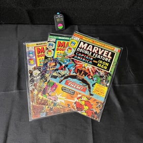 Marvel Douple Feat. W/ Cap & Iron Man Comics