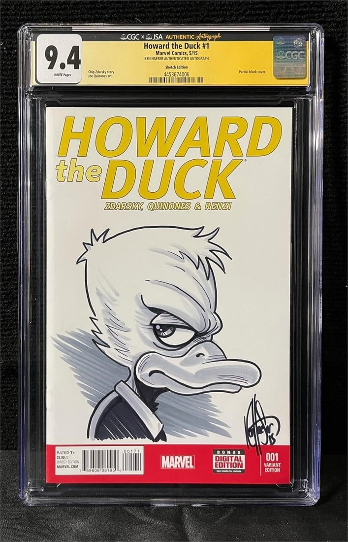 Howard the Duck CGC/JSA Ken Haswer Sign & Sketch (1 of 1)