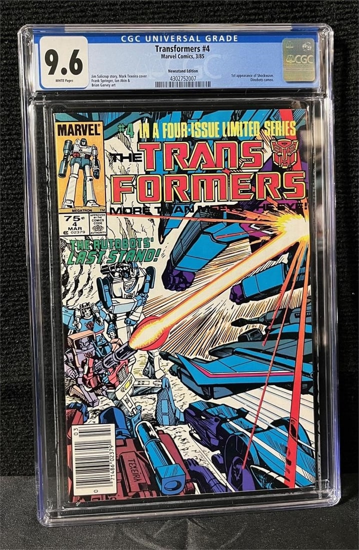 Transformers 4 Newsstand Edition CGC 9.6 Rare! (1 of 1)