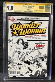 Wonder Woman Hughes Variant Signed by Lynda Carter