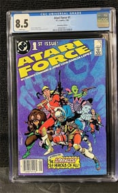 Atari Force 1 Newsstand Edition Comic CGC 8.5