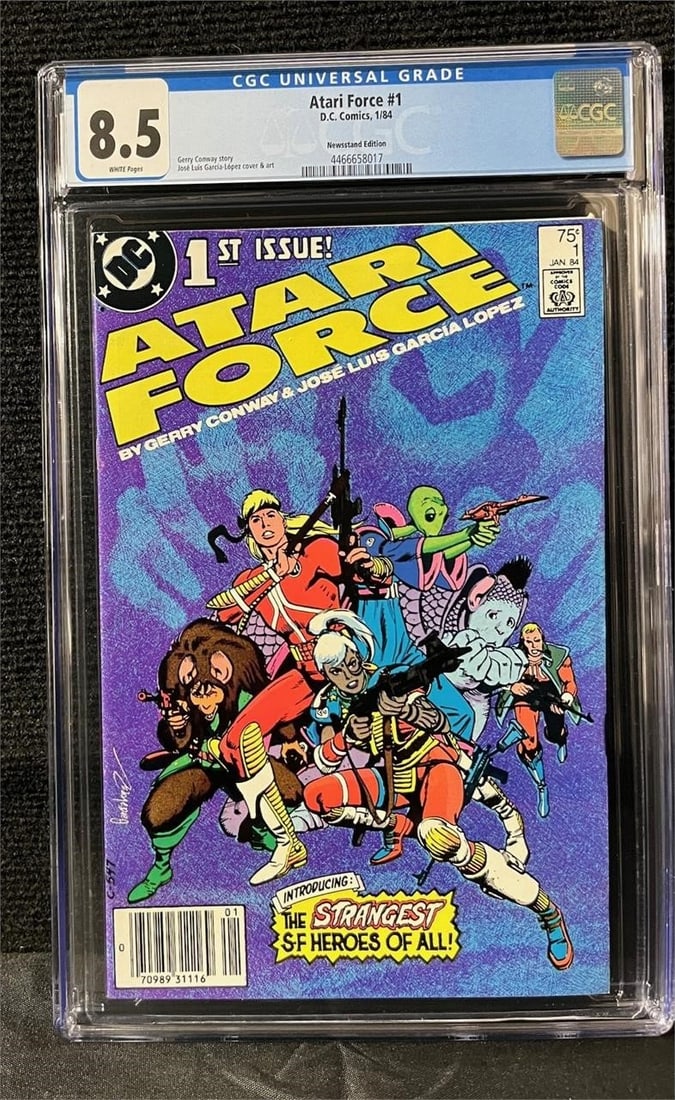 Atari Force 1 Newsstand Edition Comic CGC 8.5 (1 of 1)
