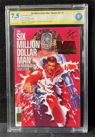 Six Million Dollar Man Jim Kuhoric Signed Comic