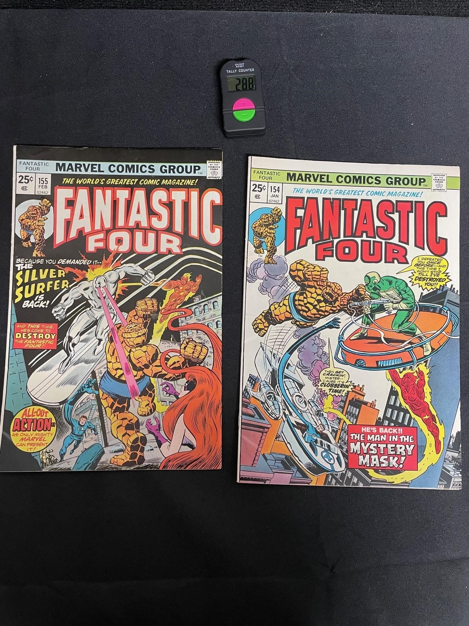 Fantastic Four 154 & 155 Marvel Bronze Age (1 of 2)
