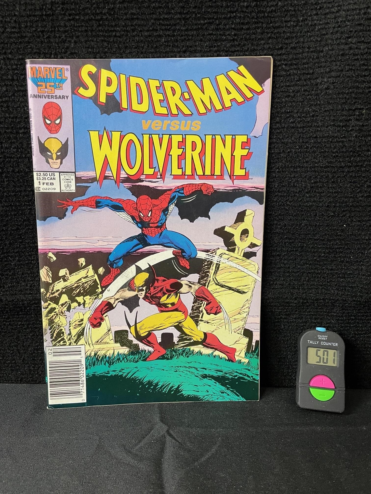 Spider-man Vs. Wolverine 1 Newsstand Edition (1 of 2)
