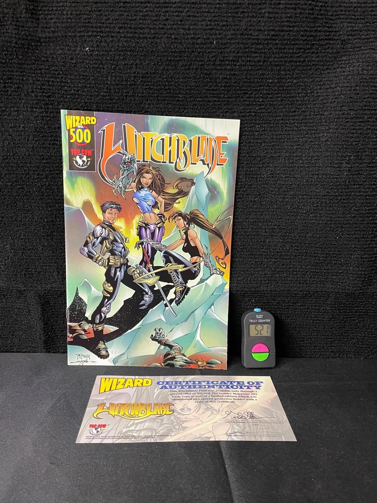 Witchblade 500 Wizard Promo w/COA (1 of 2)