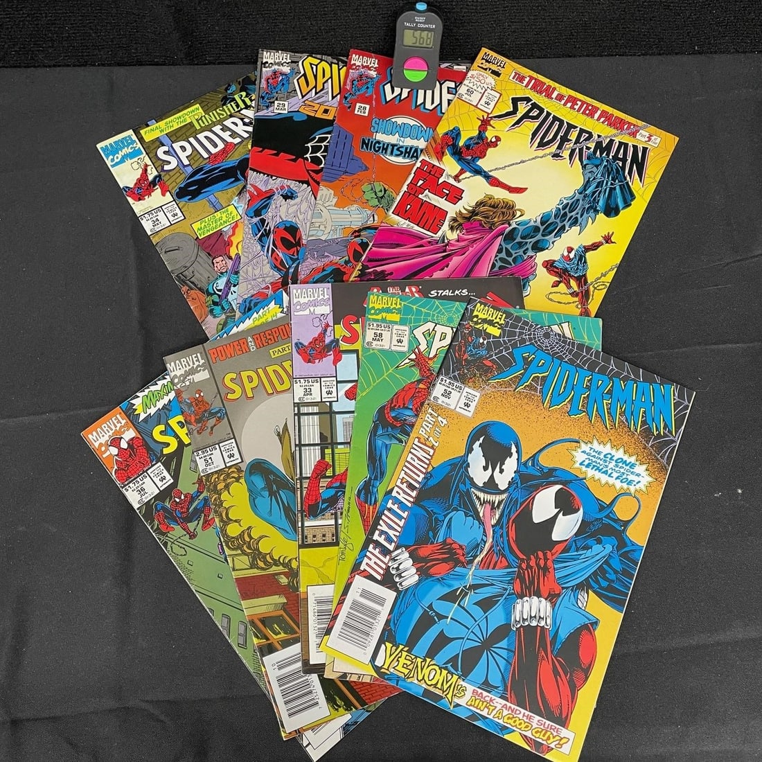 Nice Mix of Rare Newsstand Ed. Spider-man Comics: We are a veteran owned company. Please look at the pictures carefully to determine what you believe the condition of collectible is. We are currently accepting consignments. Email us a aeronhouse1994@