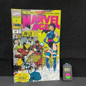 Marvel Age 104 1st Jim Lee Marvel Comic Key