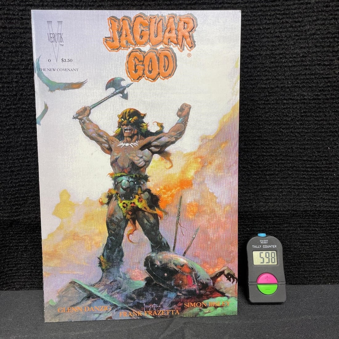 Jaguar God #0 Frazetta Cover: We are a veteran owned company. Please look at the pictures carefully to determine what you believe the condition of collectible is. We are currently accepting consignments. Email us a aeronhouse1994@