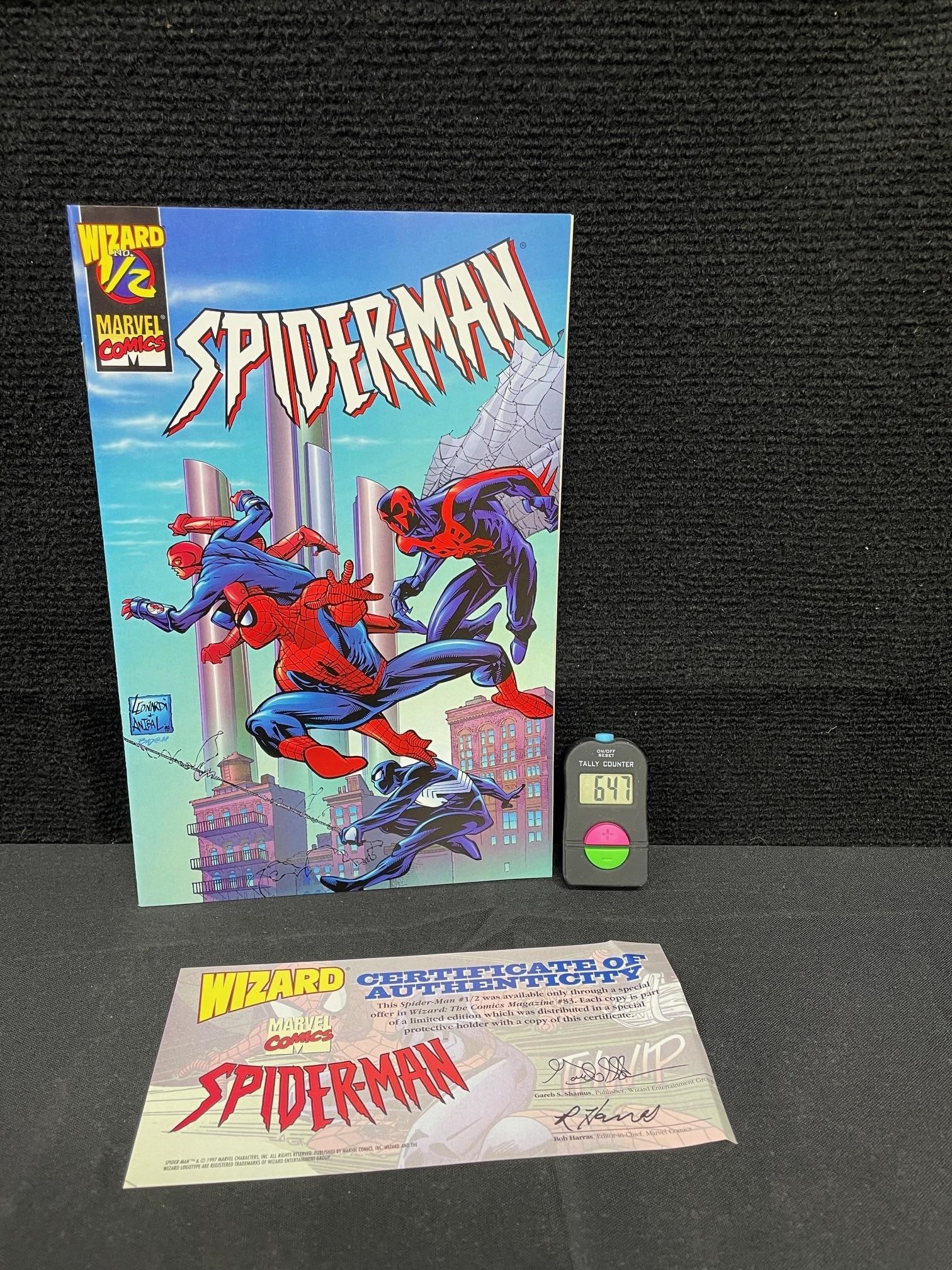 Spider-man Wizard 1/2 Comie w/COA (1 of 2)