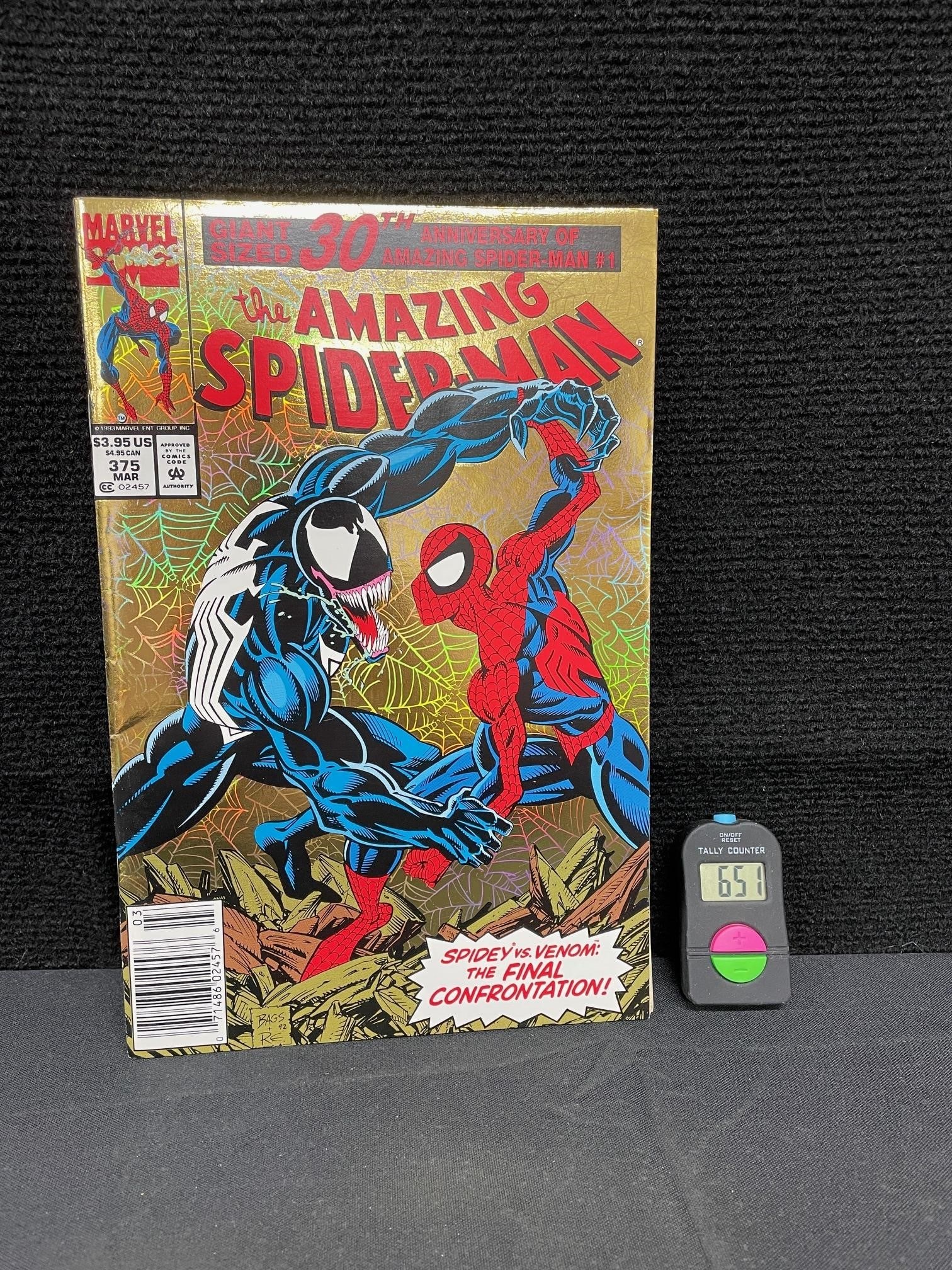 Amazing Spider-man 375 Key App Newstand Ed.: We are a veteran owned company. Please look at the pictures carefully to determine what you believe the condition of collectible is. We are currently accepting consignments. Email us a aeronhouse1994@