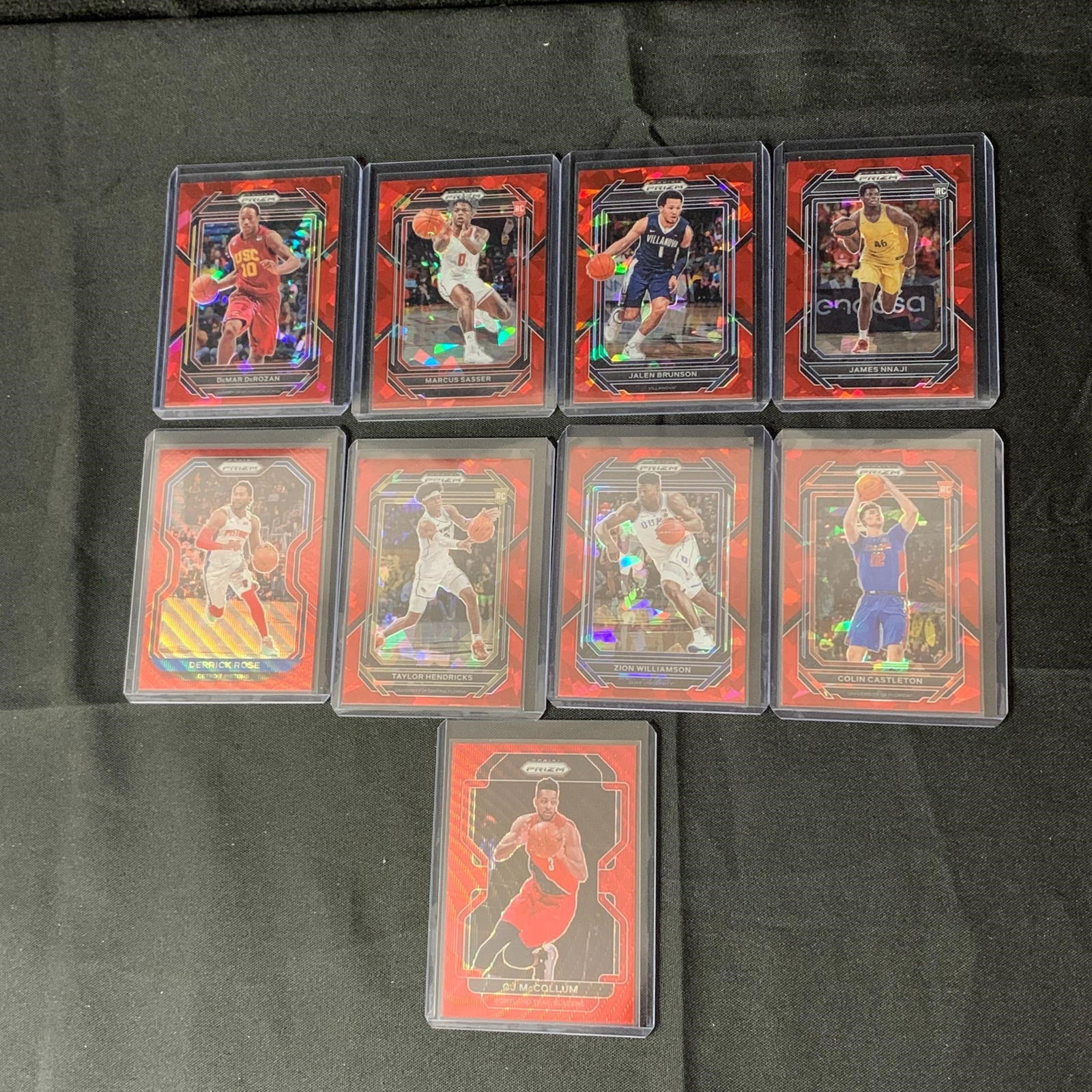 Red Wave/ Cracked Ice Basketball Cards (1 of 2)