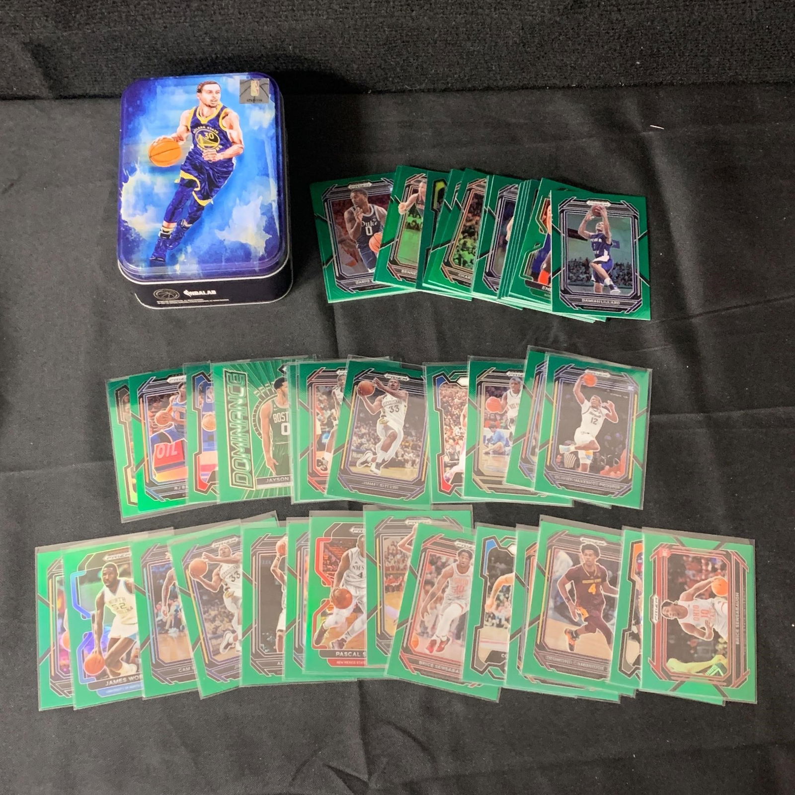 Panini Prizm Green Basketball Cards (1 of 2)