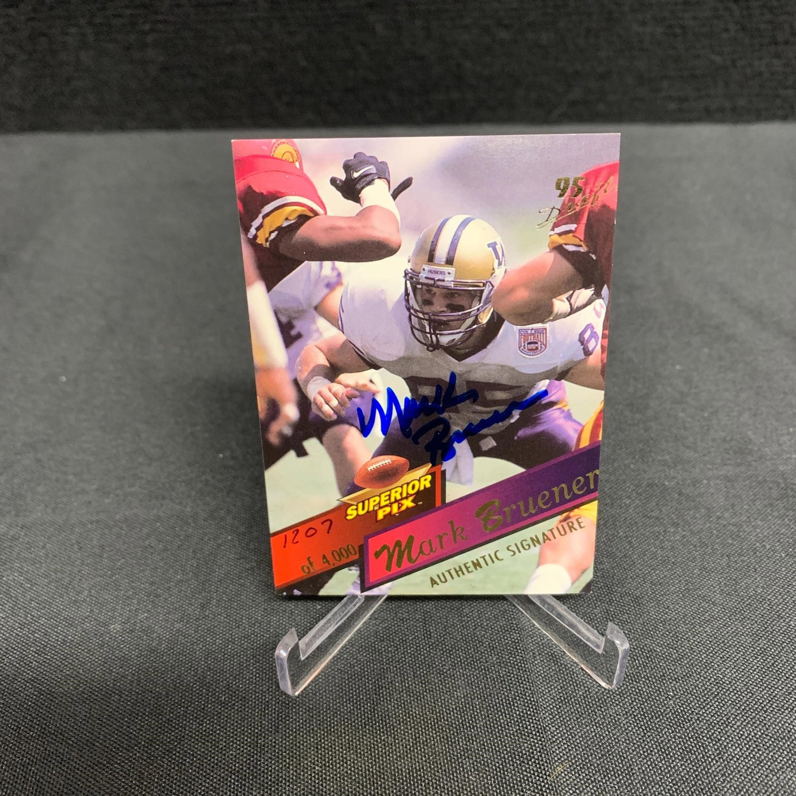 Mark Bruener Auto Football Card: Limited to 4000. We are a veteran owned company. Please look at the pictures carefully to determine what you believe the condition of collectible is. We are currently accepting consignments. Email us 