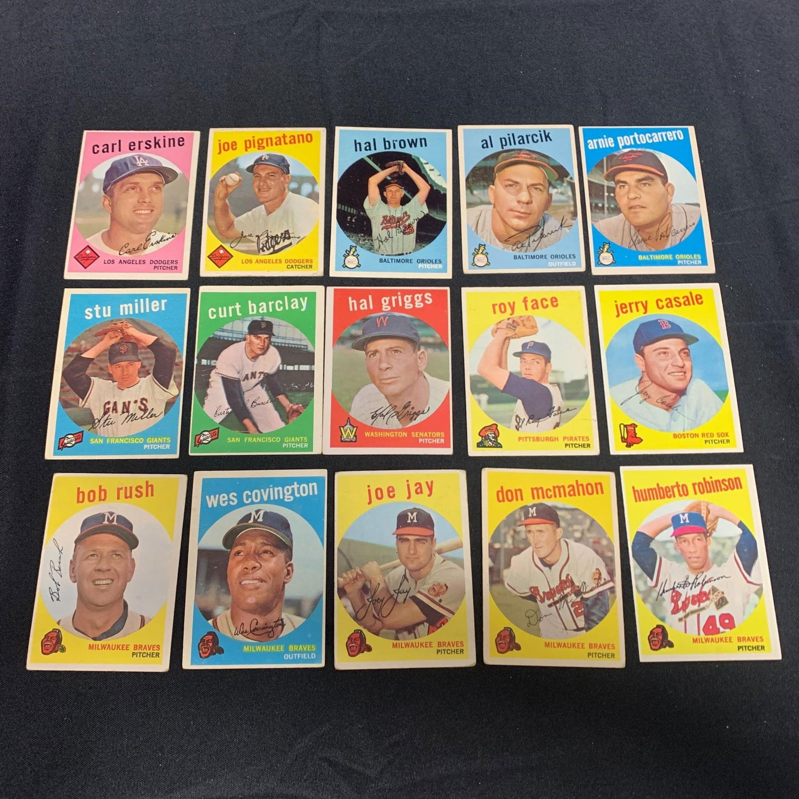 1959 Topps Baseball Cards, Hal Griggs (1 of 2)