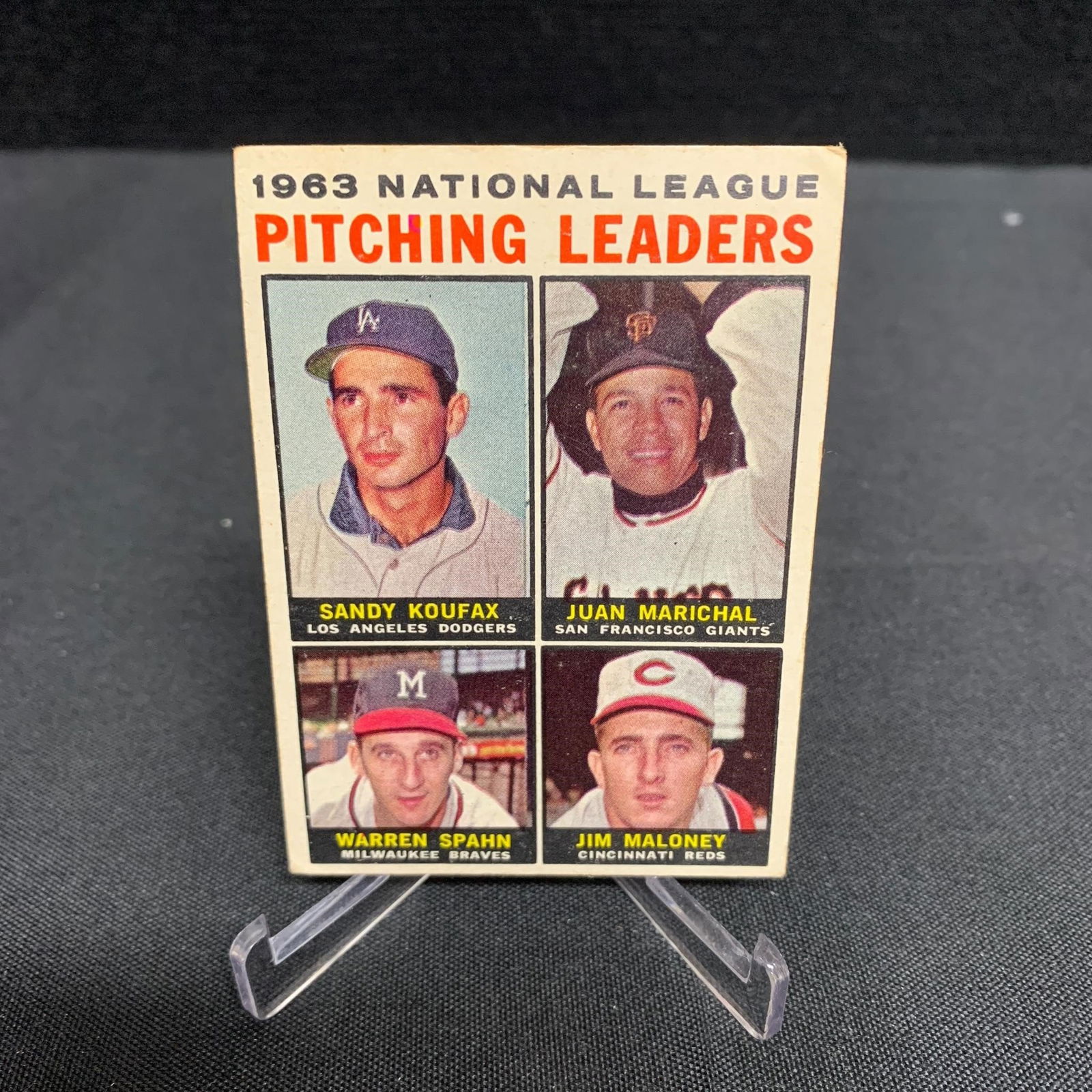 Sandy Koufax 1963 Topps Pitching Leaders (1 of 2)