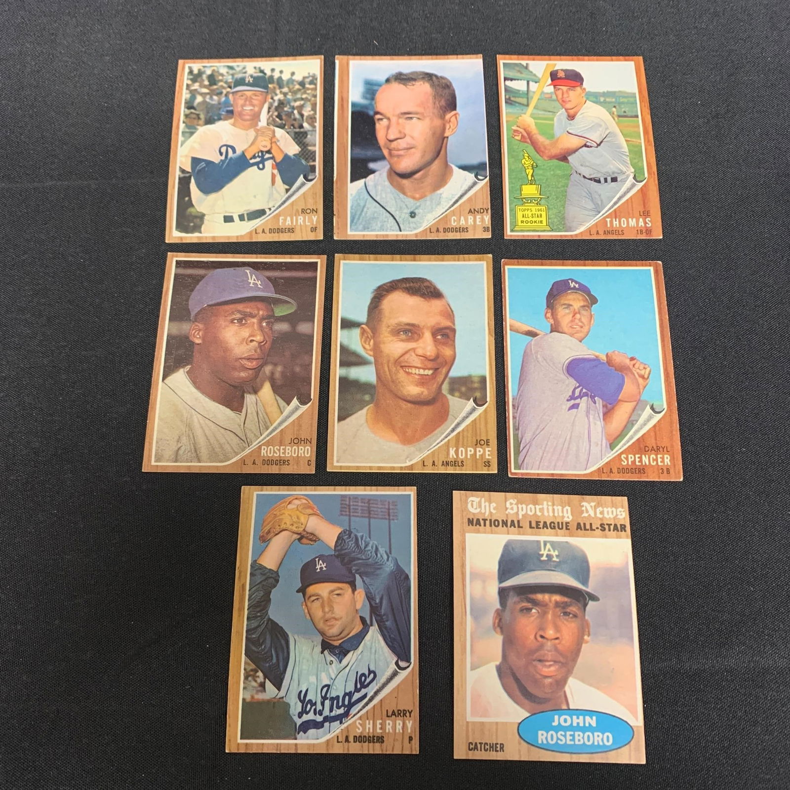 Dogers, Angels 1962 Topps (1 of 2)