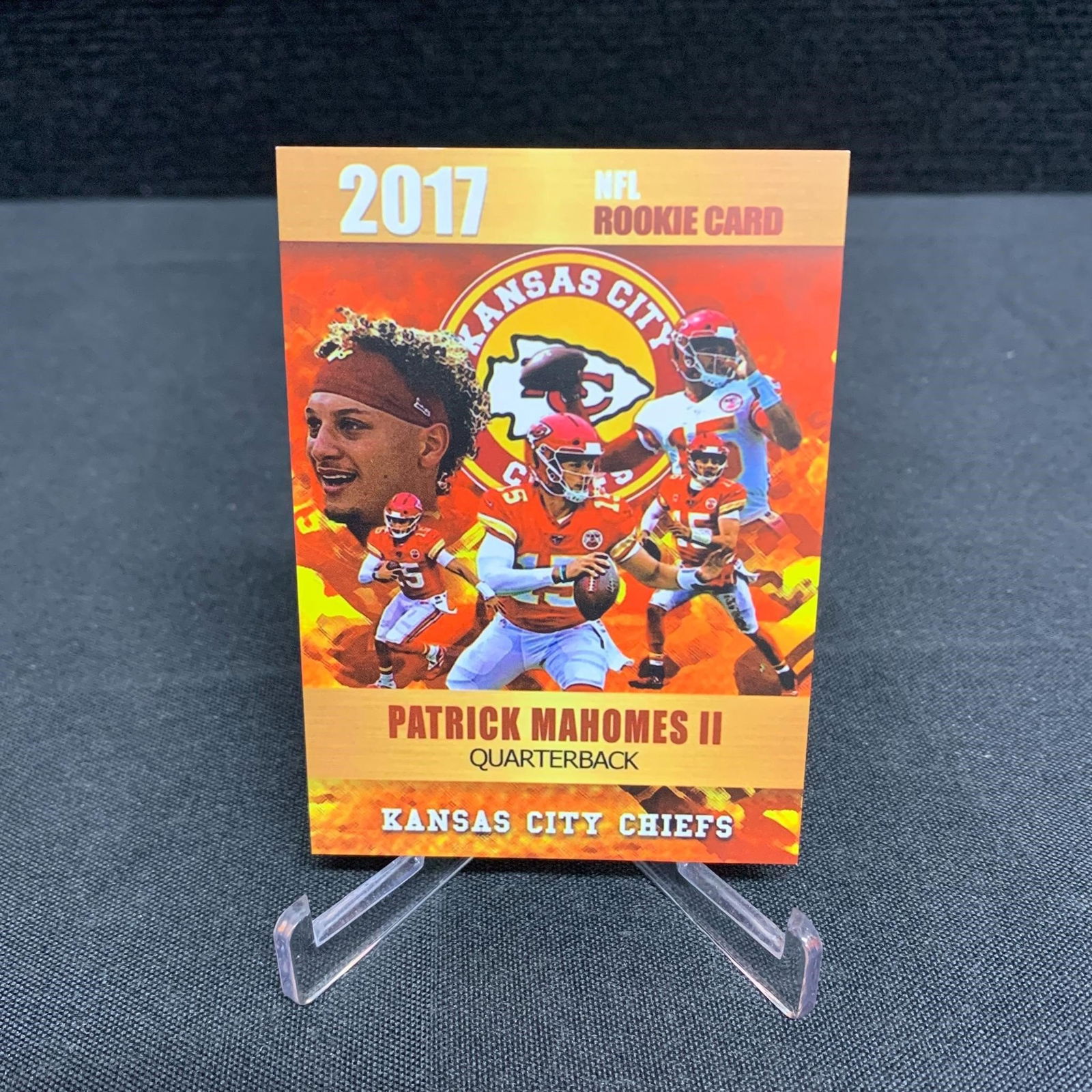 Patrick Mahomes 2017 Rookie Phenoms NFL Rookie Football Card (1 of 2)