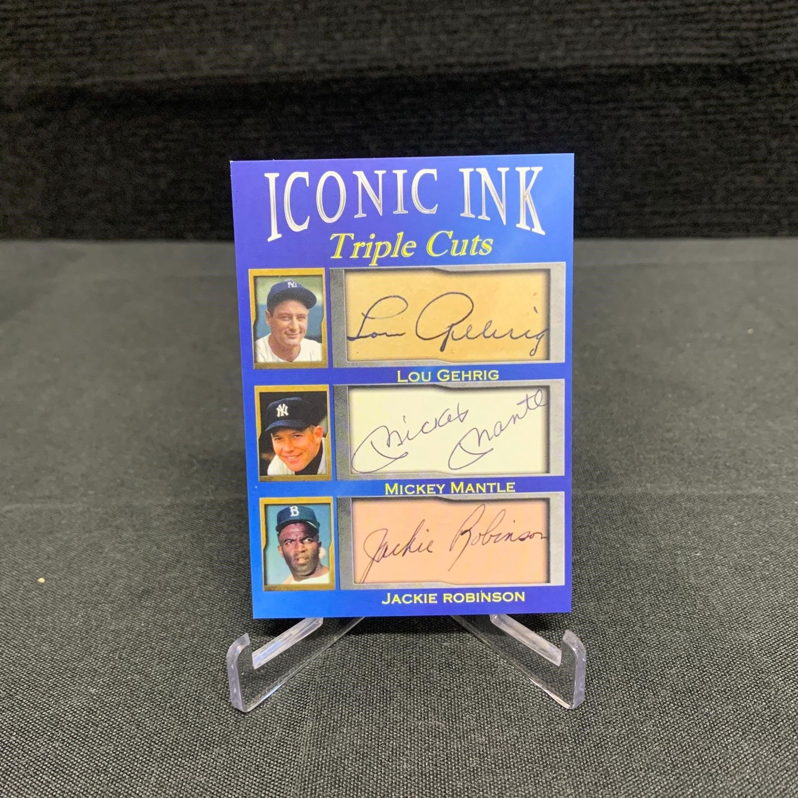 Gehrig, Mantle, Robinson Iconic Ink 1,000 Made (1 of 1)