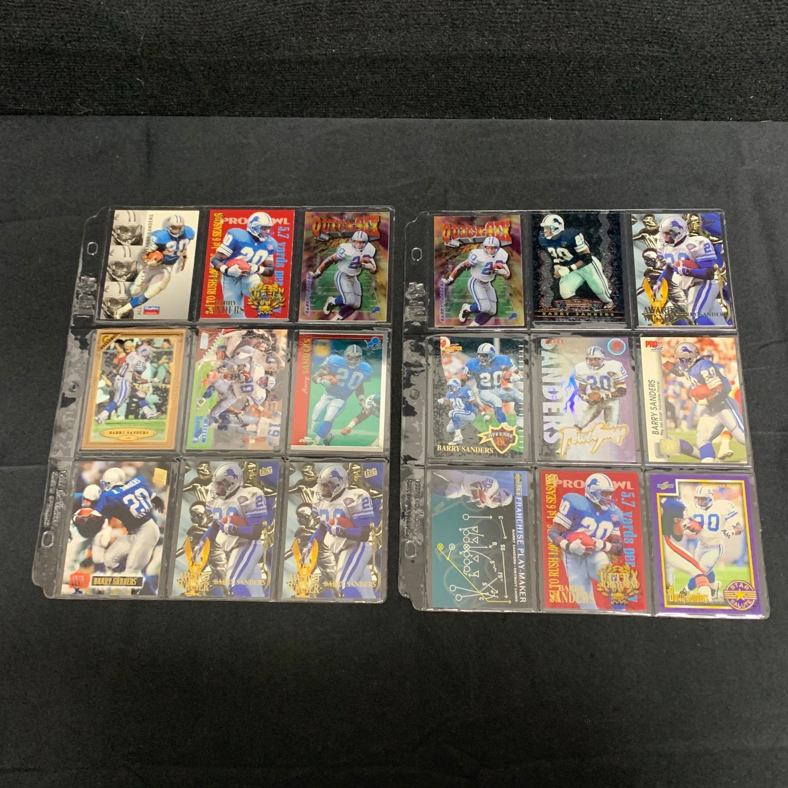Barry Sanders Football Cards (1 of 7)