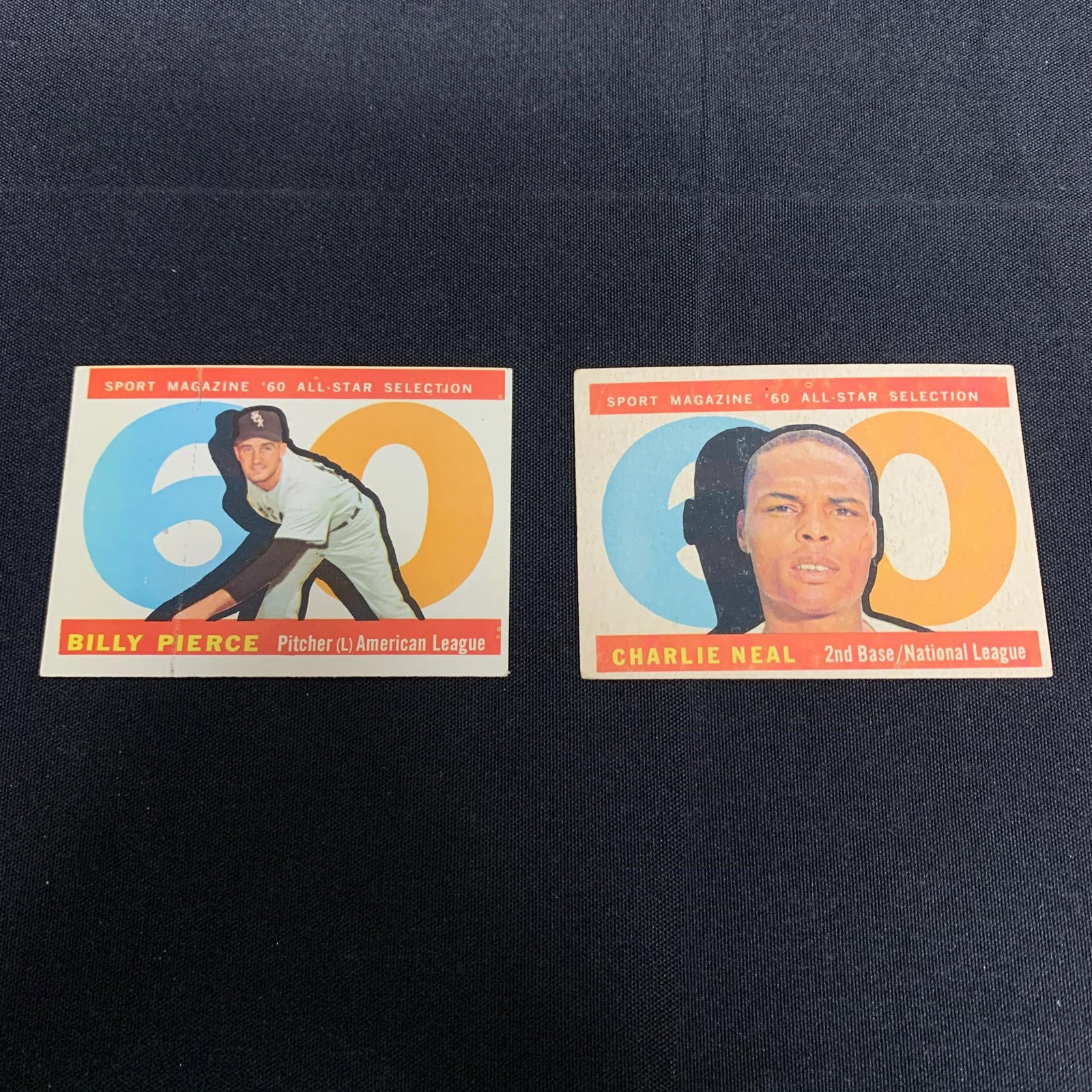 Billy Pierce, Charlie Neal 1960 All-Stars: Billy Pierce #571, Charlie Neal #556 Topps 1960 All Stars Baseball Cards We are a veteran owned company. Please look at the pictures carefully to determine what you believe the condition of collectibl