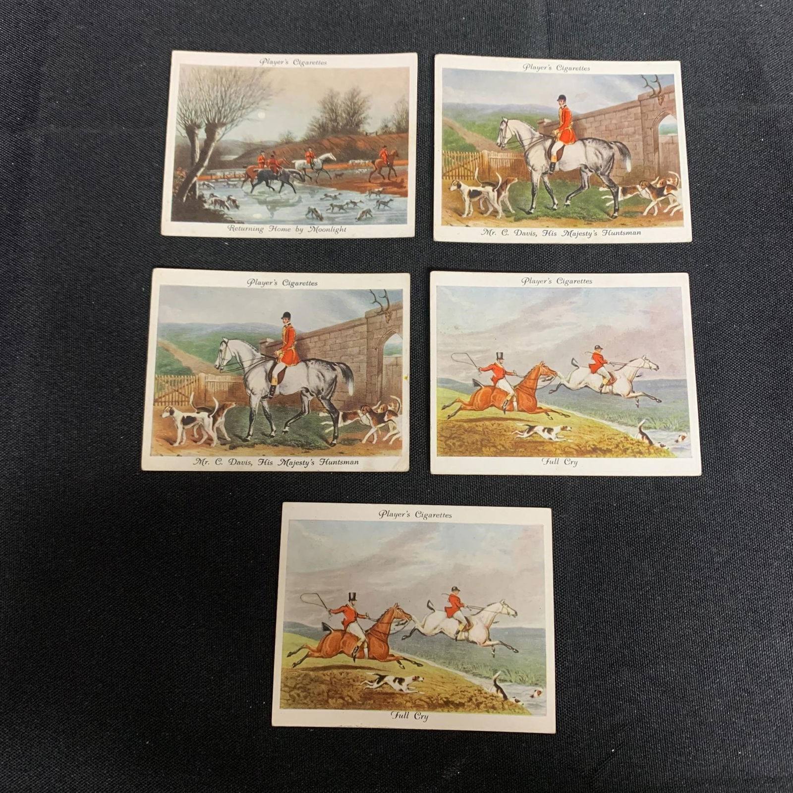 1938 Old Hunting Prints Tobacco Cards (1 of 2)