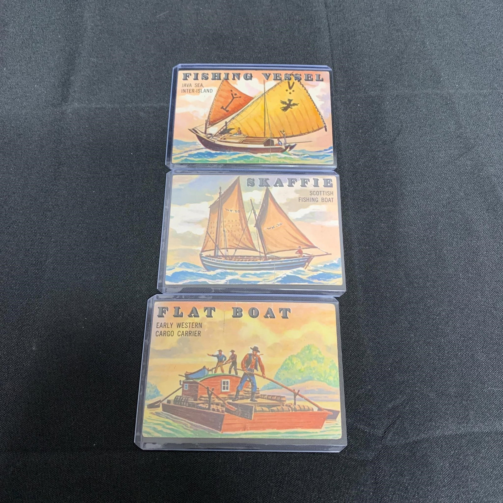 1955 Topps Funnels & Flags Cards: Funnels and Flags of Steamship Companies 1955 Topps Trading Cards. We are a veteran owned company. Please look at the pictures carefully to determine what you believe the condition of collectible is. 