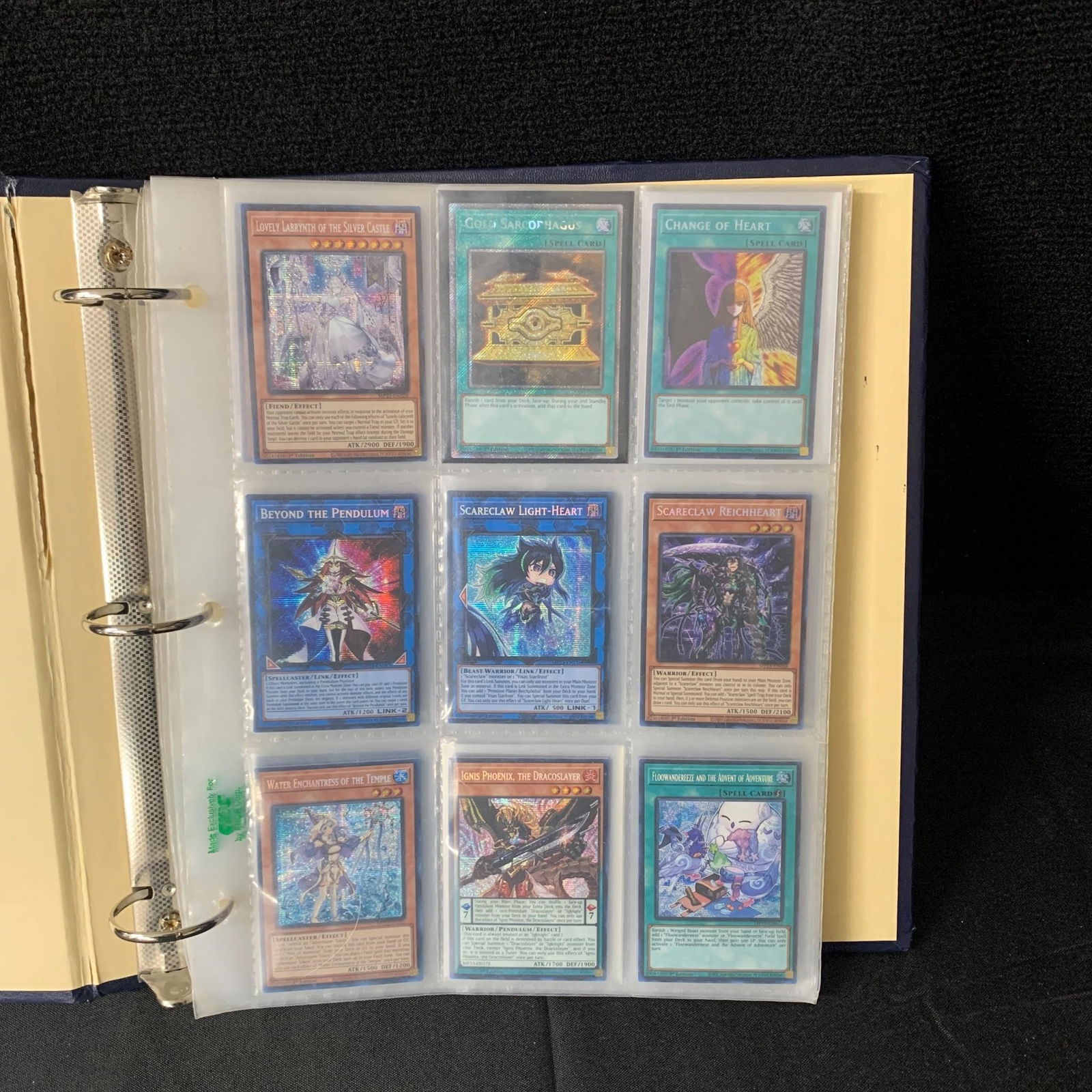 RARE Yu-Gi-Oh Card Binder: Binder filled with rare Yugioh Cards. Tons of Holos and 1st editions cards. We are a veteran owned company. Please look at the pictures carefully to determine what you believe the condition of collect