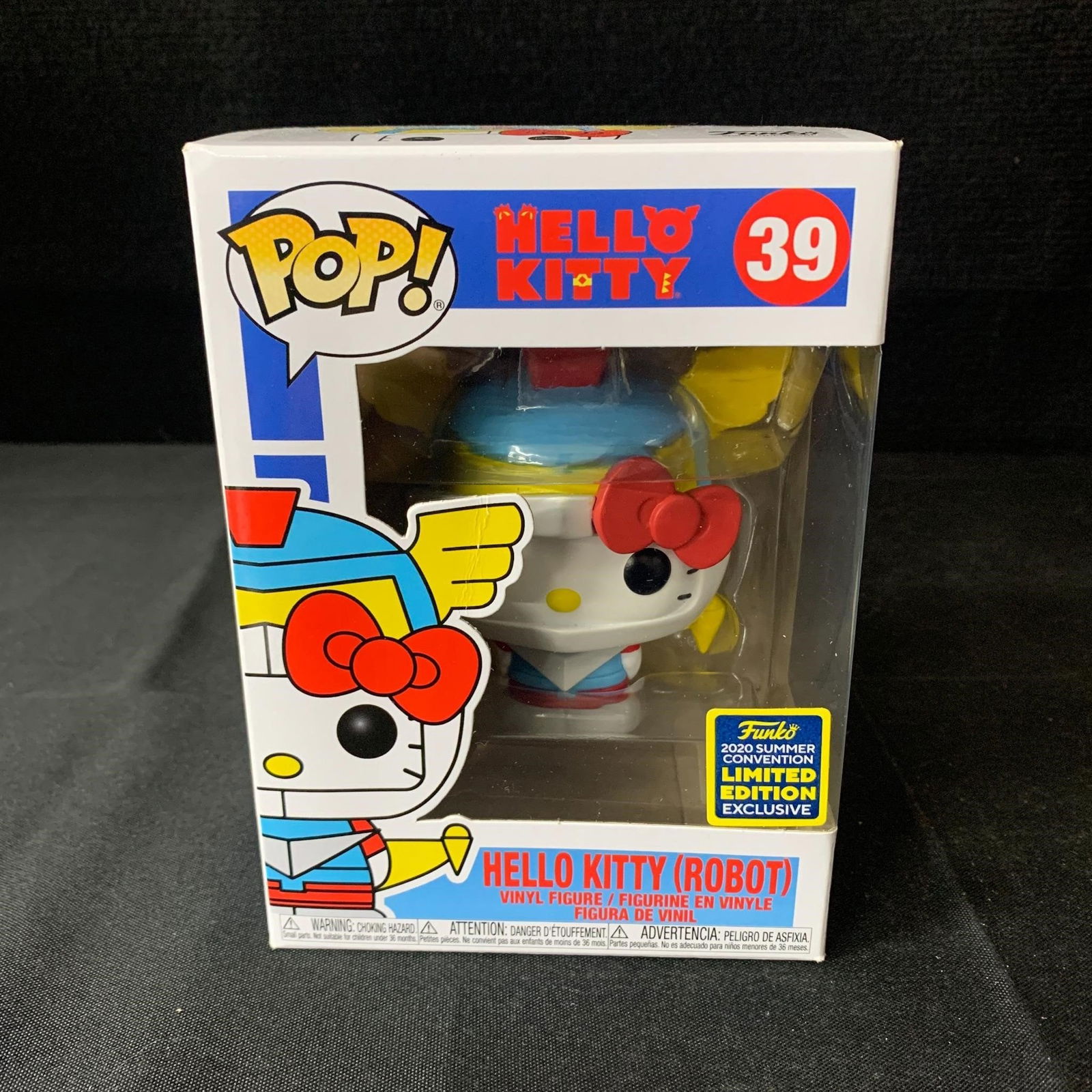 Hello Kitty Robot Conv Excl Funko NIB: Hello Kitty (Robot) #39 2020 Summer Convention Limited Edition Exclusive Funko POP NIB. We are a veteran owned company. Please look at the pictures carefully to determine what you believe the conditio