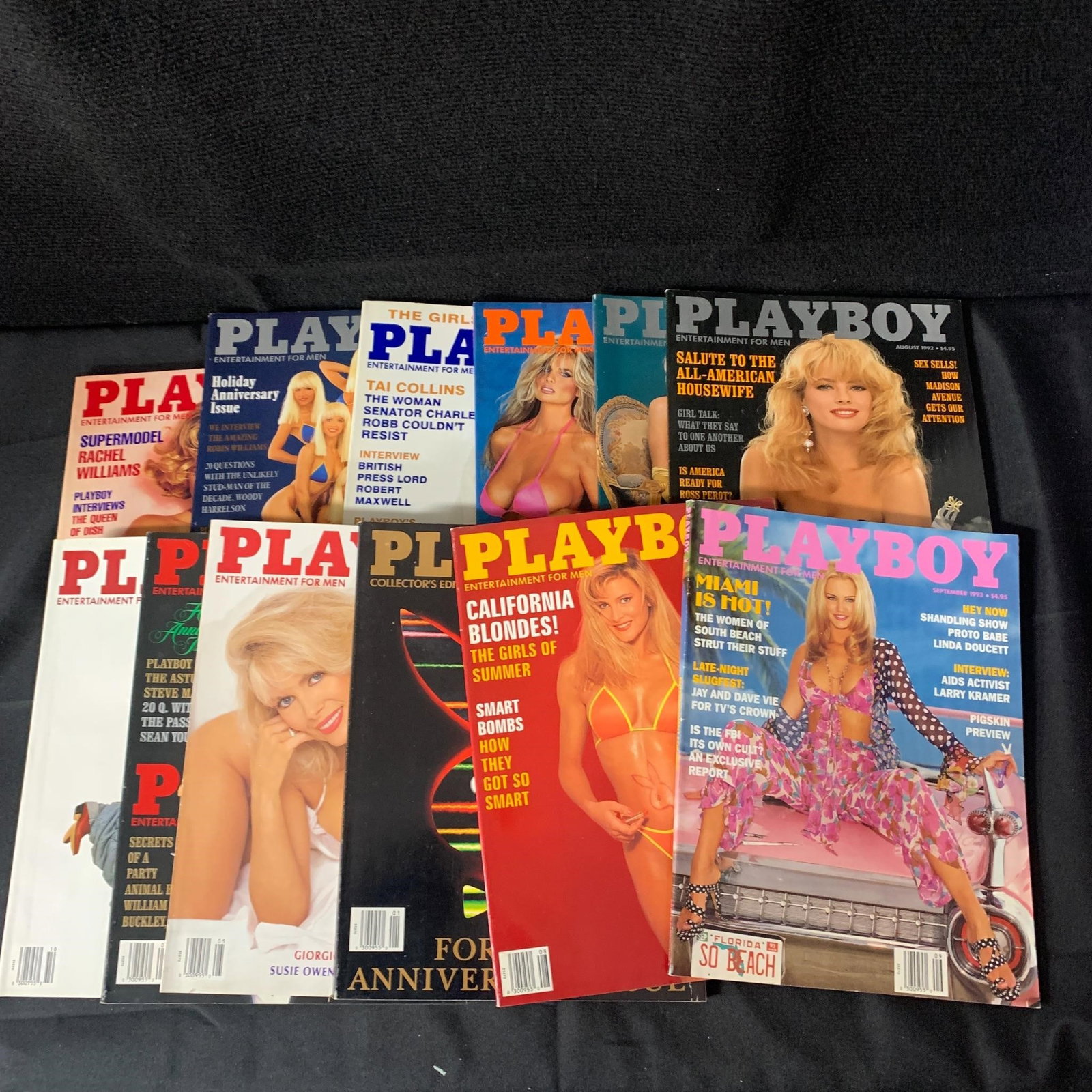 1991-1993 Playboy Magazines: 1991-1993 Adult Risque Magazines. We are a veteran owned company. Please look at the pictures carefully to determine what you believe the condition of collectible is. We are currently accepting consig