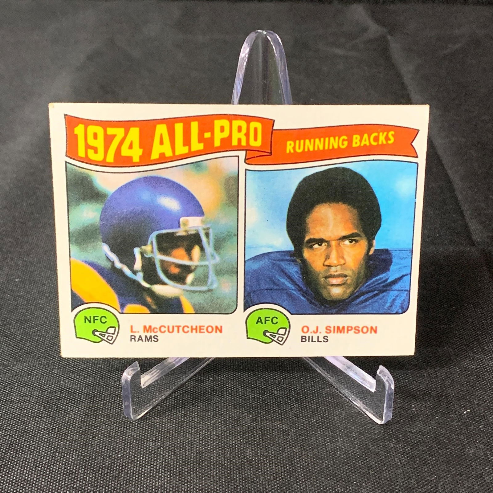 1975 Topps OJ Simpson Football Card (1 of 2)