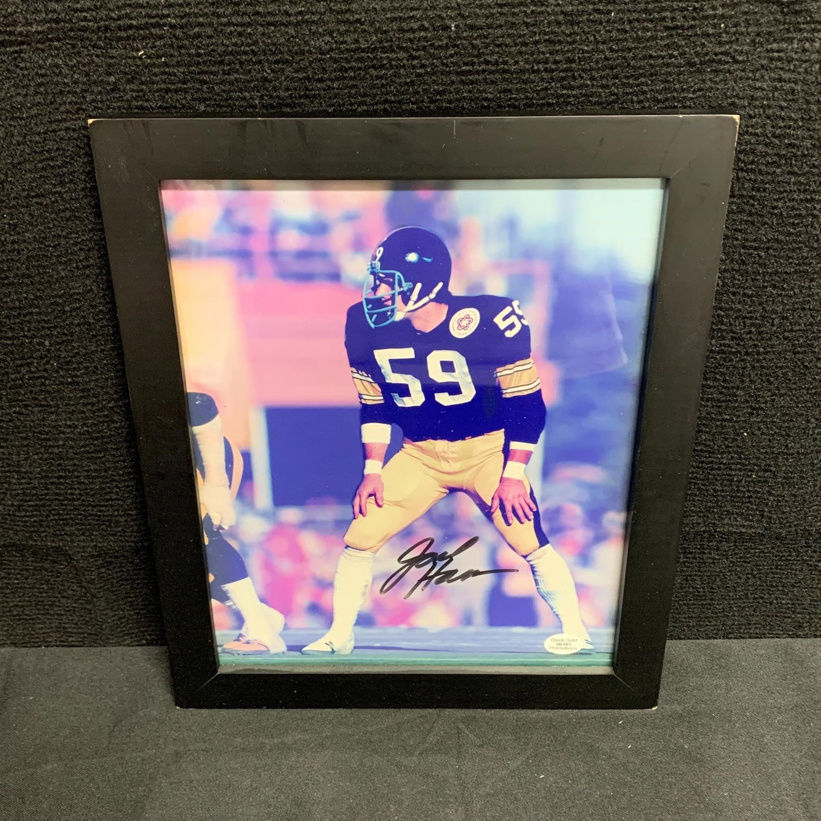 Jack Ham Steelers Signed Photo Black & Gold COA (1 of 3)
