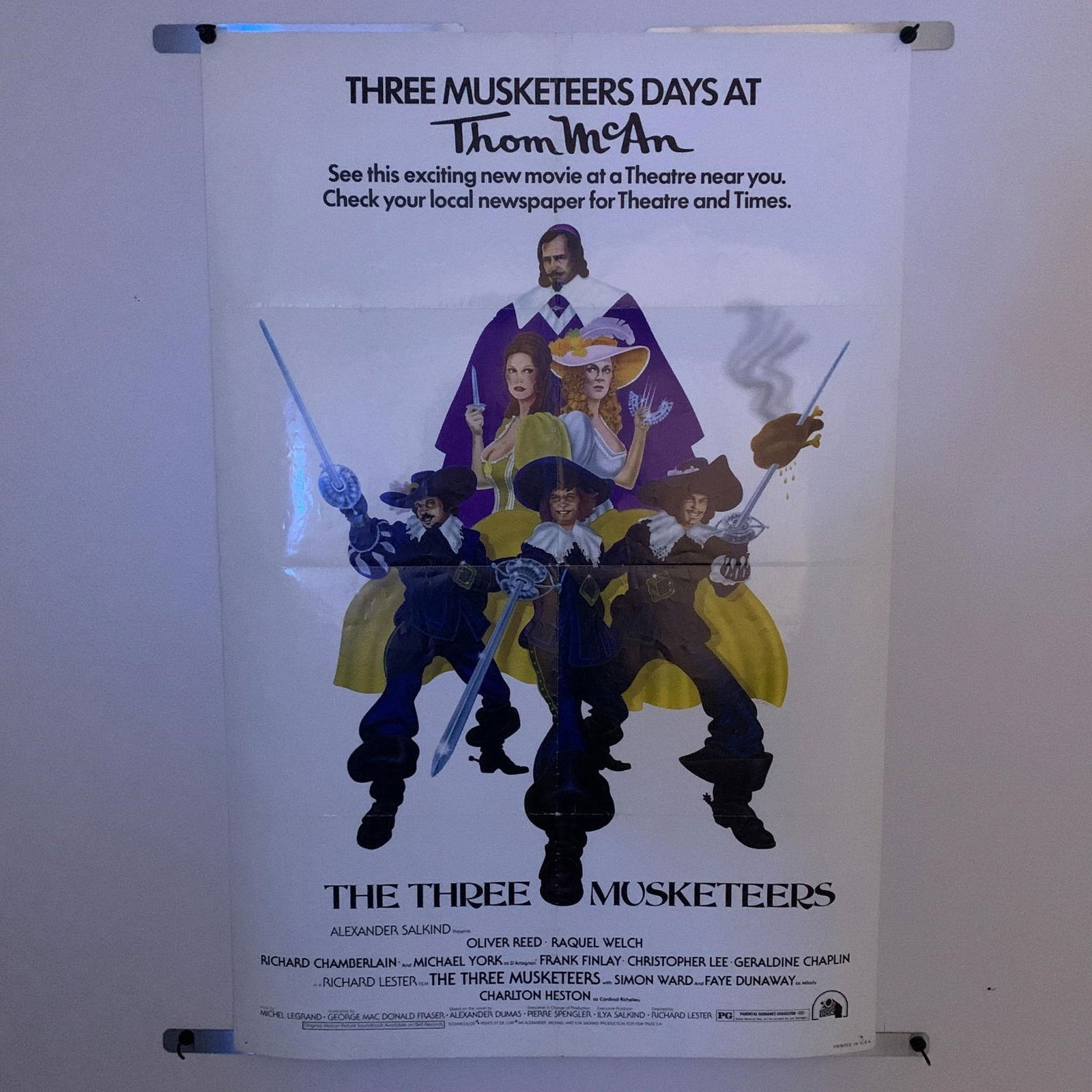 The Three Musketeers Original One Sheet Movie Poster (1 of 1)