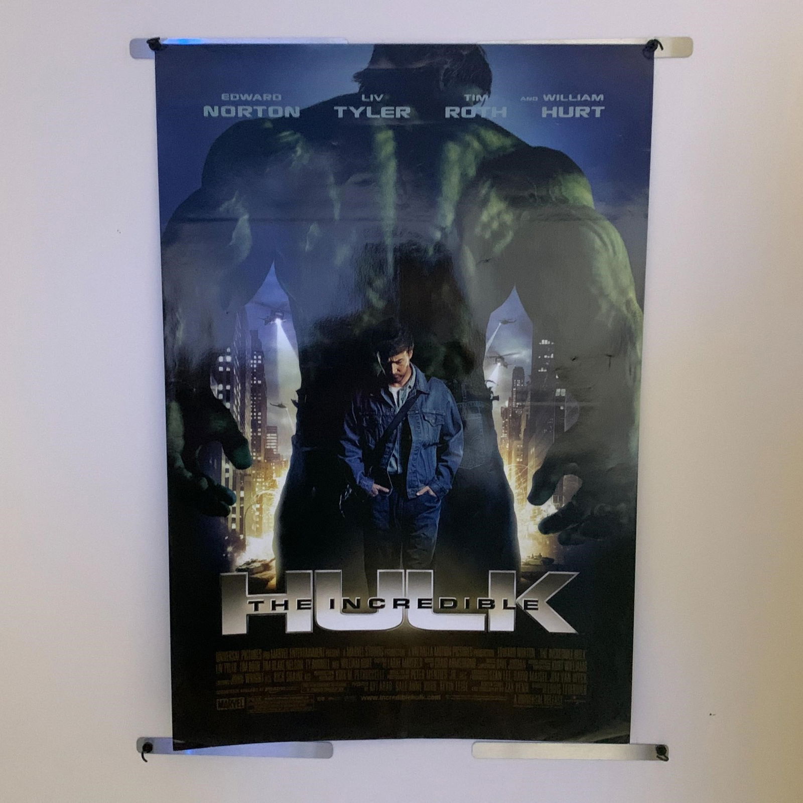 The Incredible Hulk Original Double Sided One Sheet Movie Poster (1 of 1)
