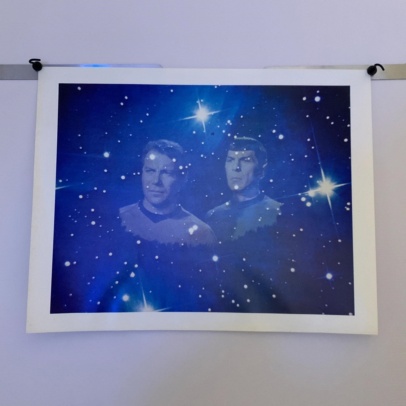 Spock and Cpt Kirk Poster: Vintage Star Trek Spock and Captain Kirk Poster. We are a veteran owned company. Please look at the pictures carefully to determine what you believe the condition of collectible is. We are currently a
