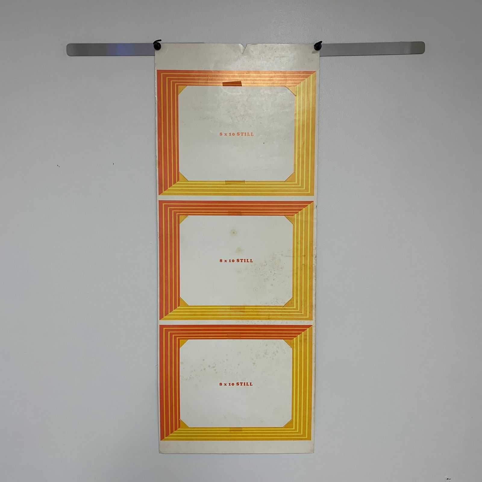 RARE Lobby Card Insert Page: RARE, Very Hard to find vintage Lobby card insert display. Each section is designed to hold lobby cards or stills. Very hard to find and a very unique display piece. We are a veteran owned company. Pl