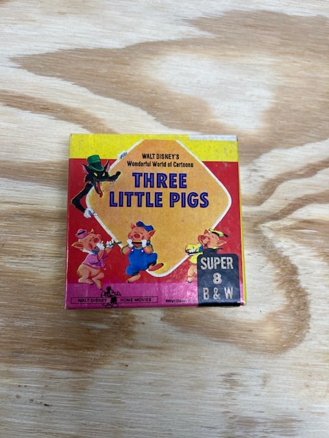 Three Little Pigs 8 mm Film Walt Disney Productions: Nice Little Find for the Disney Collector!