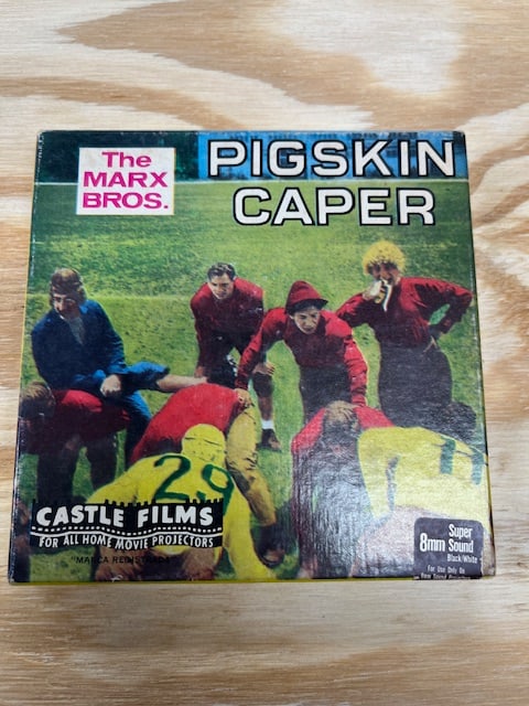 Marx Bros. Pigskin Caper on 8 mm Film: Classic Marx Brothers on a Classic Format. Has to be hard to find 8mm version of this item!