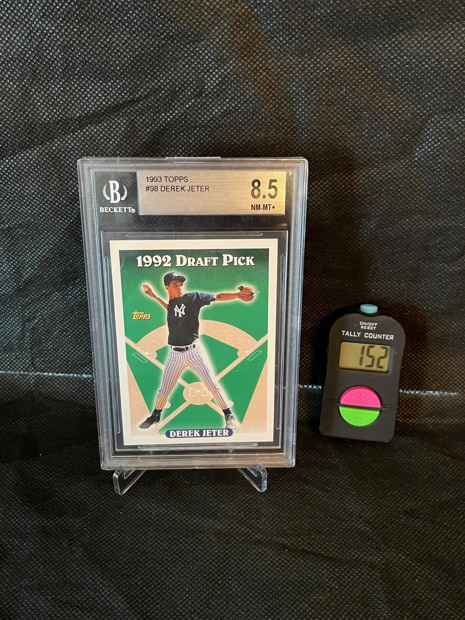 Derek Jeter 1993 Topps Baseball RC 98 BGS 8.5 (1 of 2)