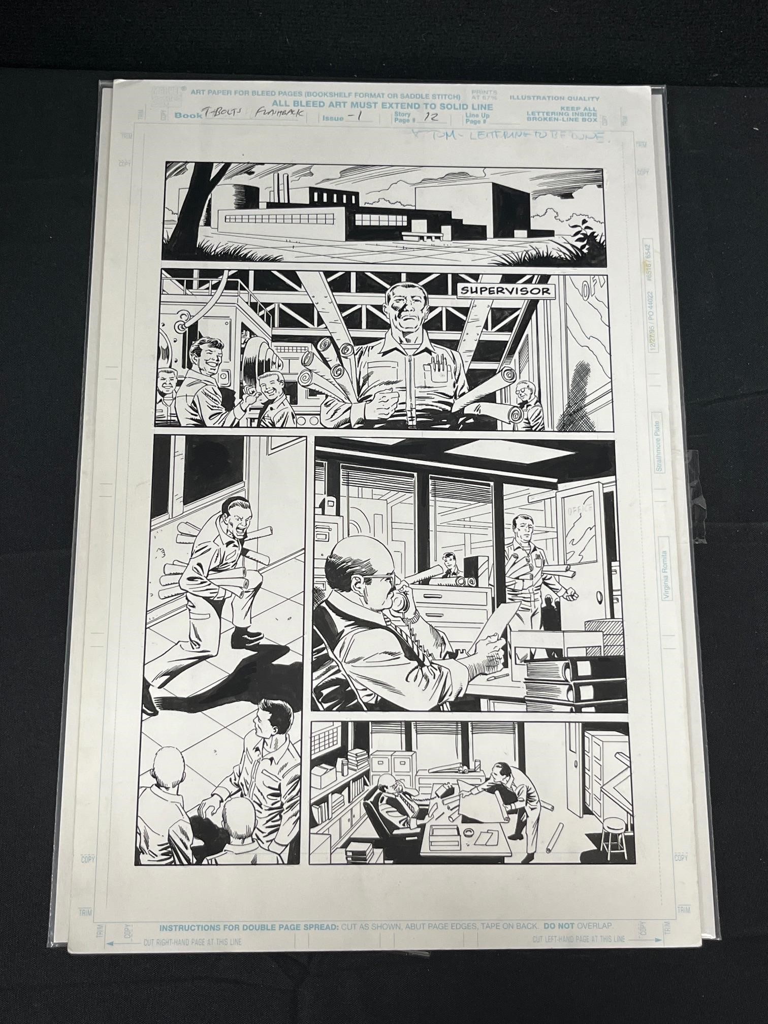 Steve Epting Signed Thunderbolts Comic Art Page (1 of 3)