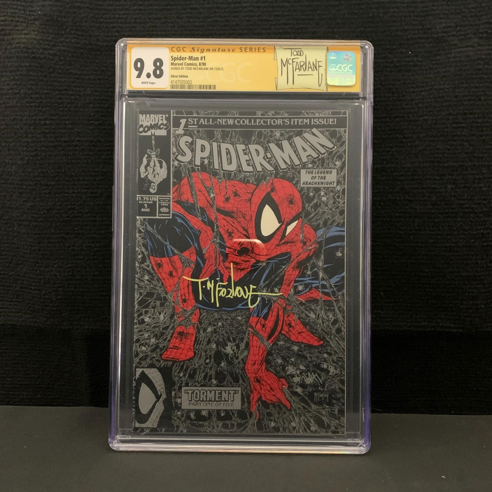 CGC 9.8 Spiderman #1 Silver, Todd McFarlane Sig (1 of 3)